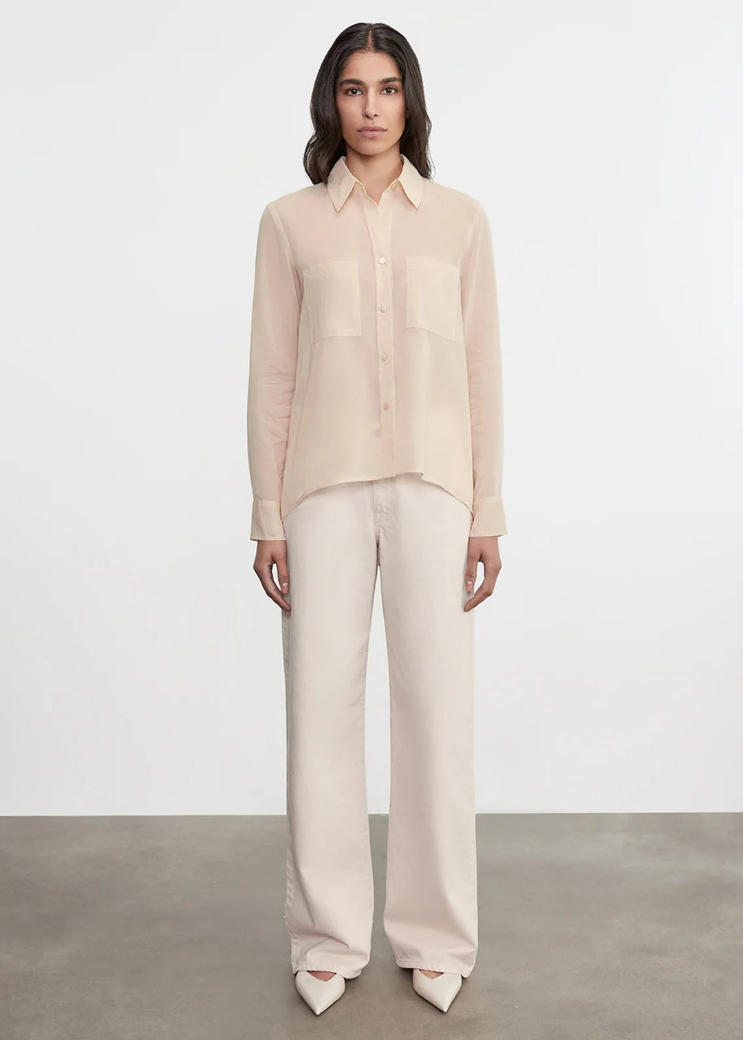 Enza Costa TS - Fawn Cotton Organza Shirt - Kalifornia Jean Bar