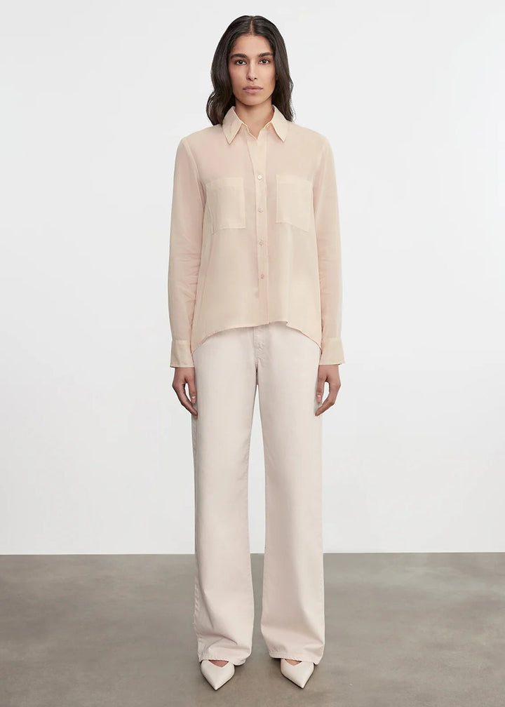 Enza Costa TS - Fawn Cotton Organza Shirt - Kalifornia Jean Bar