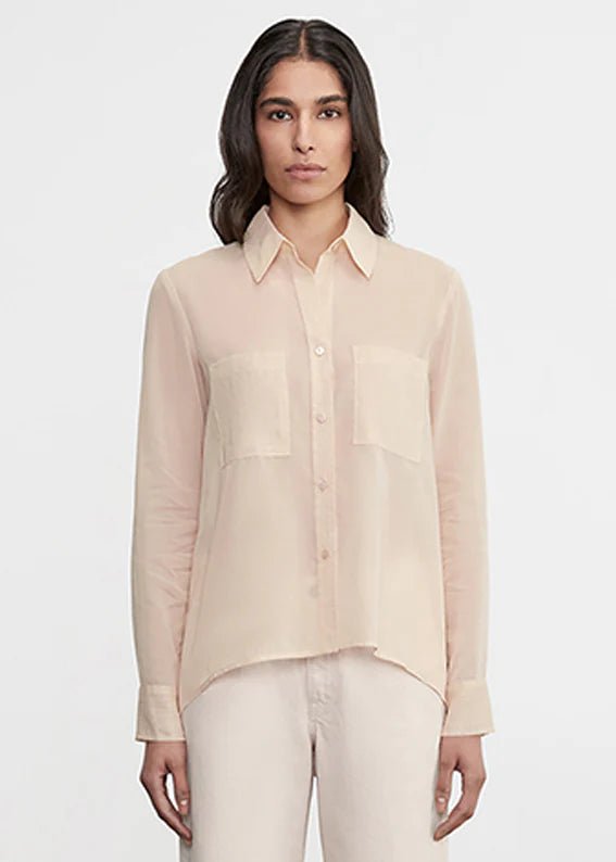Enza Costa TS - Fawn Cotton Organza Shirt - Kalifornia Jean Bar