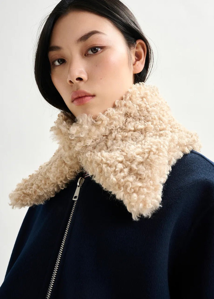 Essentiel Antwerp - Igame Faux Fur Collar in Light - Kalifornia Jean Bar