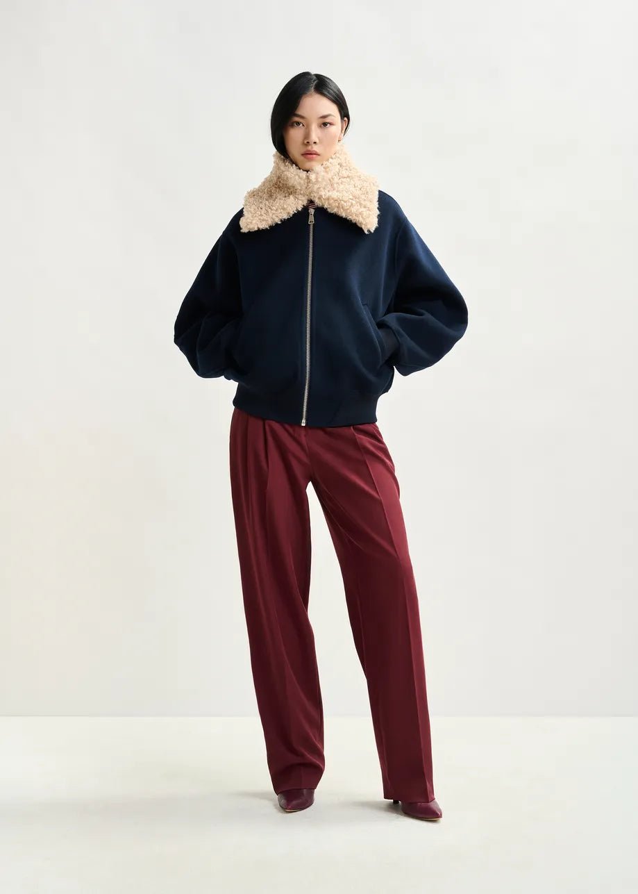 Essentiel Antwerp - Igame Faux Fur Collar in Light - Kalifornia Jean Bar