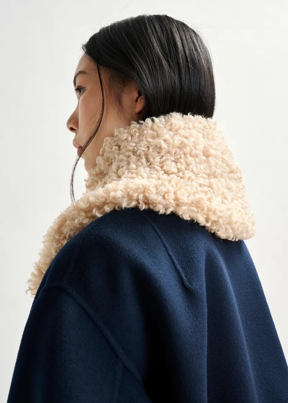 Essentiel Antwerp - Igame Faux Fur Collar in Light - Kalifornia Jean Bar