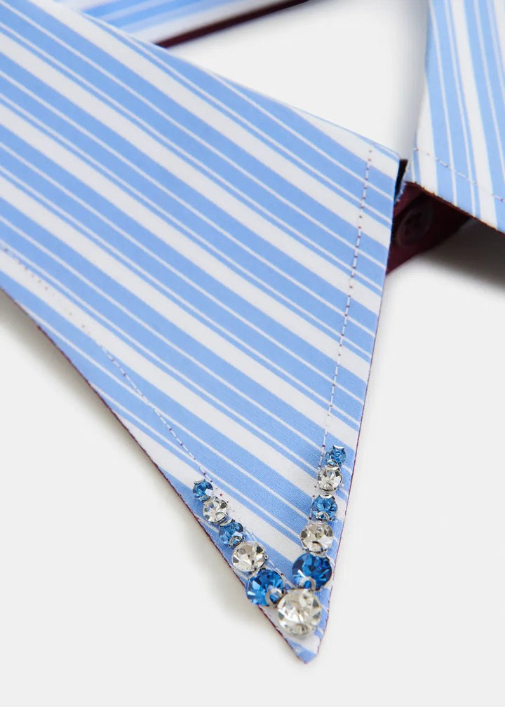 Essentiel Antwerp - Iplain Blue Collar w/ Rhinestones - Kalifornia Jean Bar