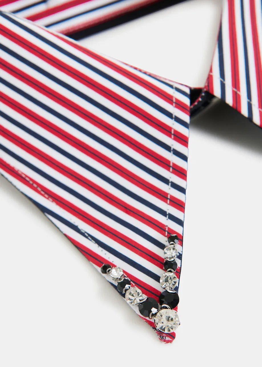Essentiel Antwerp - Iplain Red Collar w/ Rhinestones - Kalifornia Jean Bar