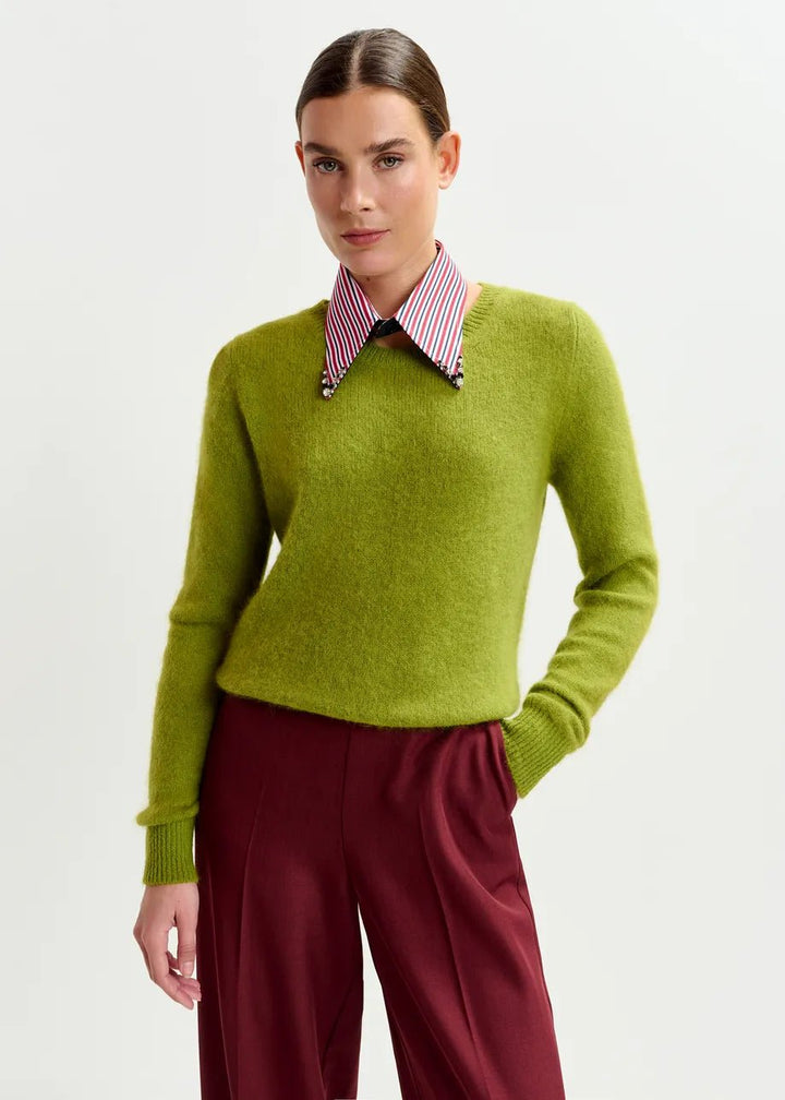 Essentiel Antwerp - Iplain Red Collar w/ Rhinestones - Kalifornia Jean Bar