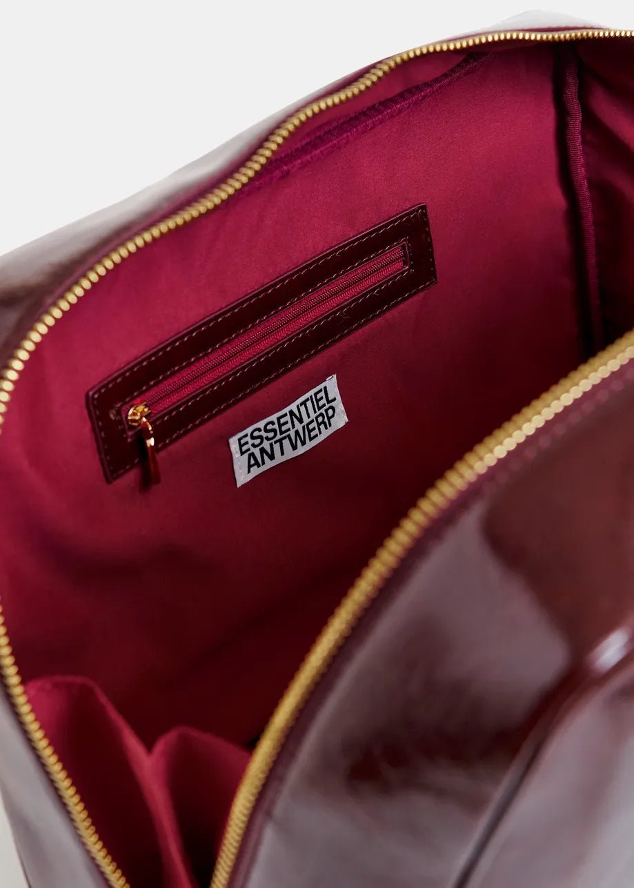 Essentiel Antwerp - Iremy Shiny Bag Burgundy Glossy - Kalifornia Jean Bar