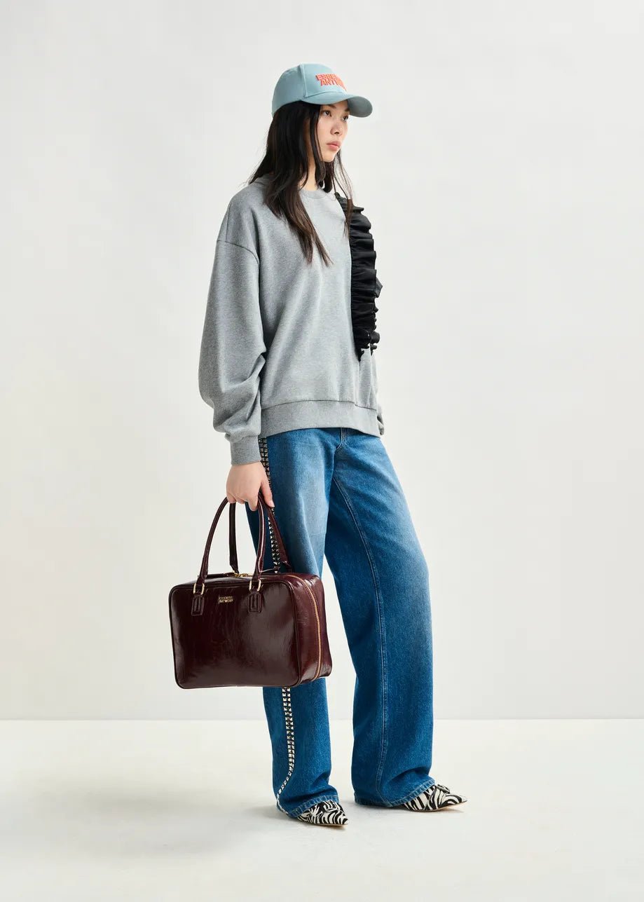 Essentiel Antwerp - Iremy Shiny Bag Burgundy Glossy - Kalifornia Jean Bar