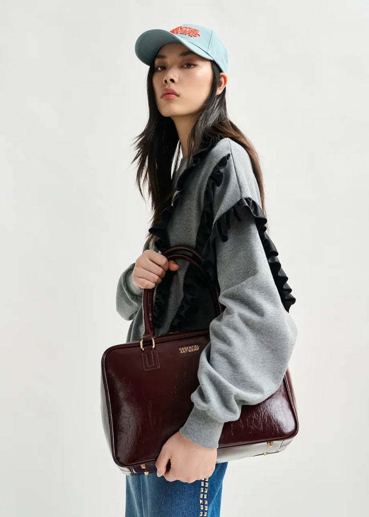 Essentiel Antwerp - Iremy Shiny Bag Burgundy Glossy - Kalifornia Jean Bar