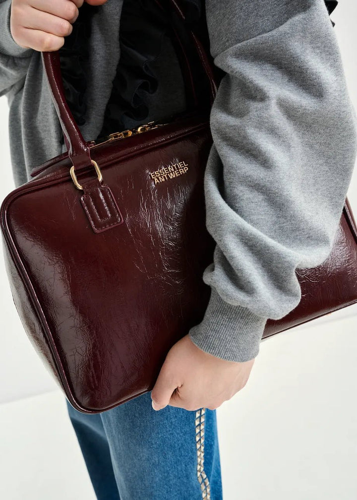 Essentiel Antwerp - Iremy Shiny Bag Burgundy Glossy - Kalifornia Jean Bar