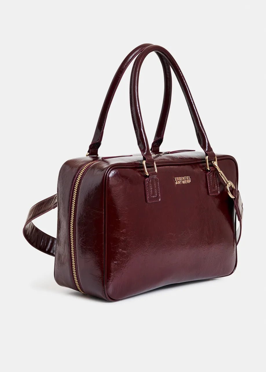 Essentiel Antwerp - Iremy Shiny Bag Burgundy Glossy - Kalifornia Jean Bar