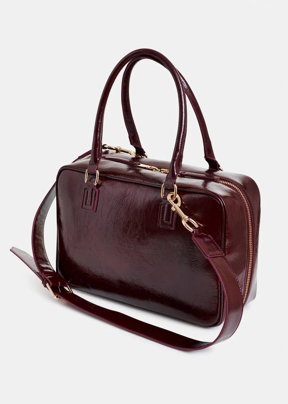 Essentiel Antwerp - Iremy Shiny Bag Burgundy Glossy - Kalifornia Jean Bar