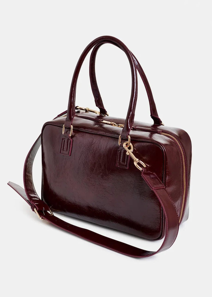 Essentiel Antwerp - Iremy Shiny Bag Burgundy Glossy - Kalifornia Jean Bar