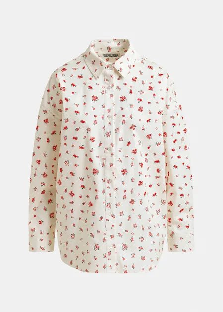 Essentiel Antwerp - Off - White Floral Shirt - Kalifornia Jean Bar