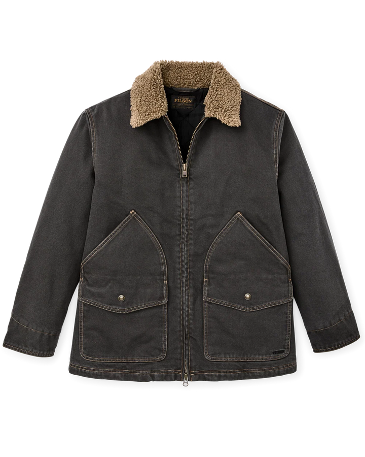 Filson - Women's Black Denim Insulated Outfitter Coat