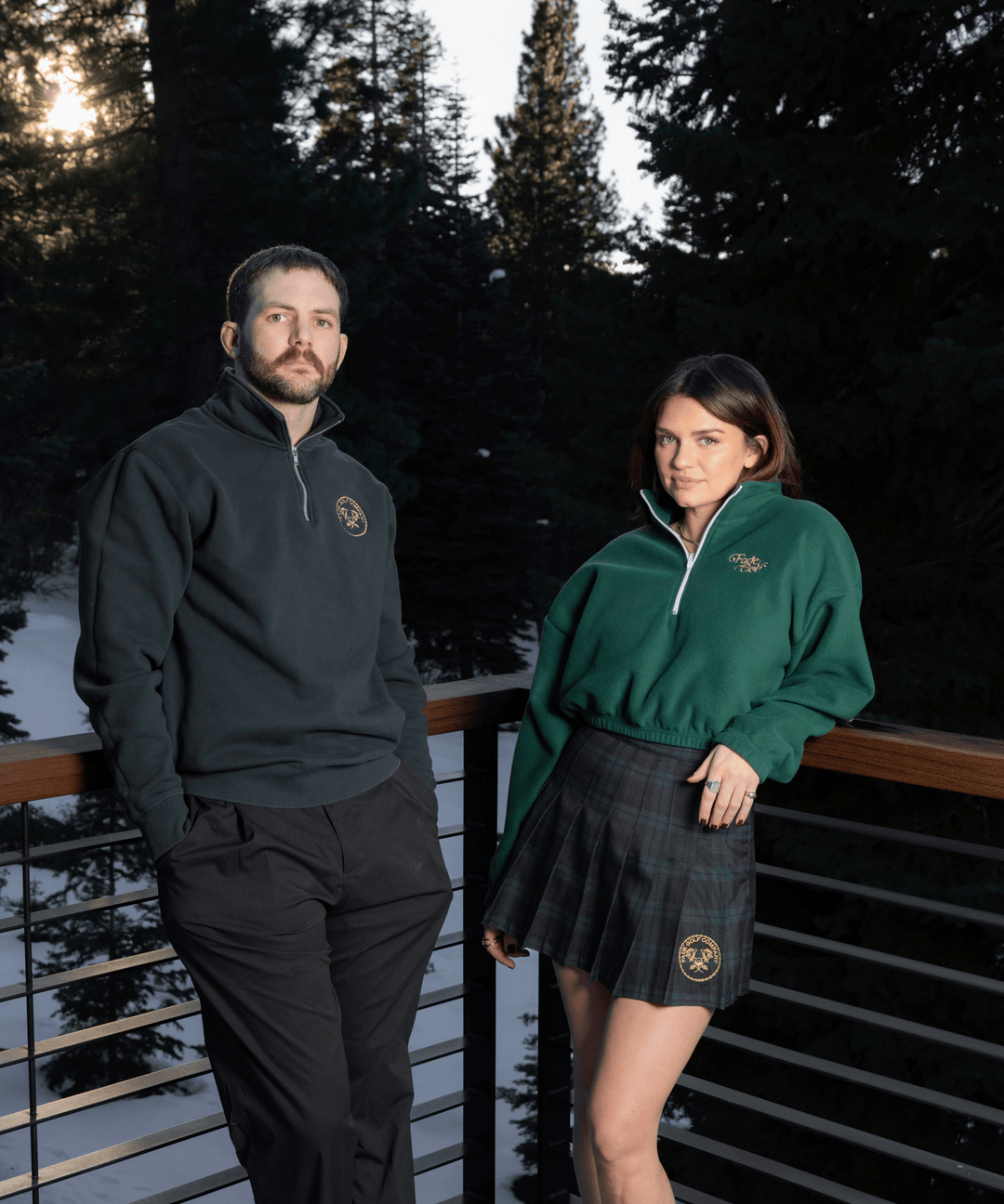 Fade Golf Co. - Claire Pleated Tennis Skirt in Forest Plaid - Kalifornia Jean Bar