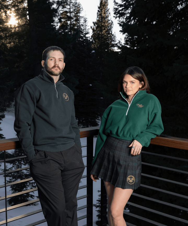 Fade Golf Co. - Claire Pleated Tennis Skirt in Forest Plaid - Kalifornia Jean Bar