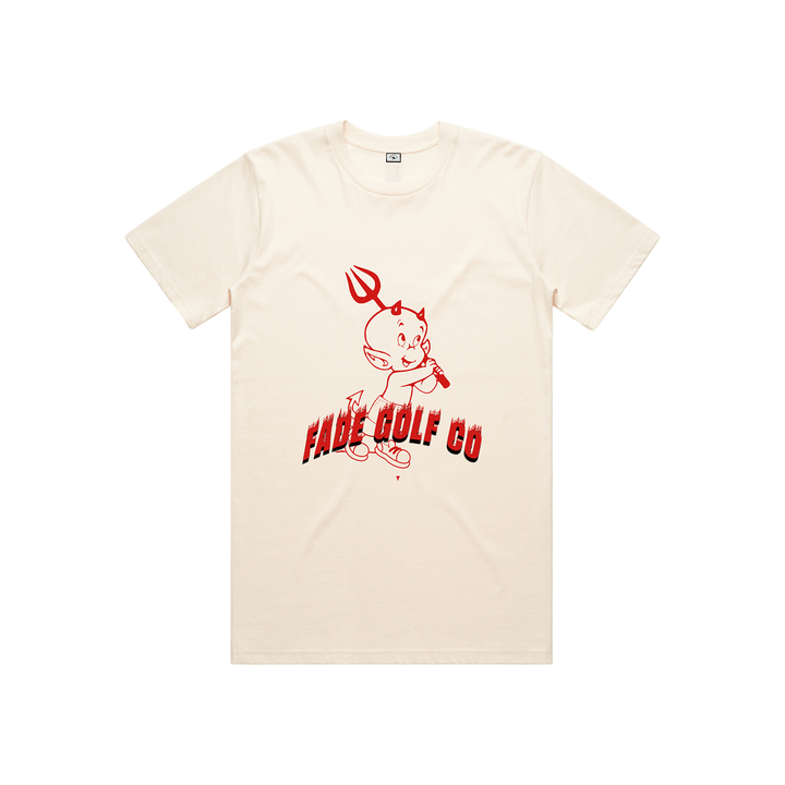Fade Golf Co. - Hot Devil Tee in Ecru - Kalifornia Jean Bar