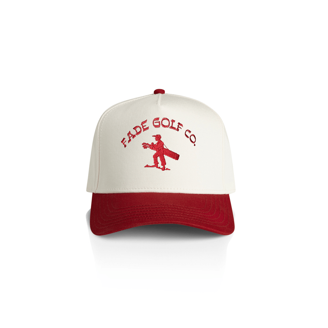 FADE GOLF CO. - Ryder Cap in Cardinal Red - Kalifornia Jean Bar