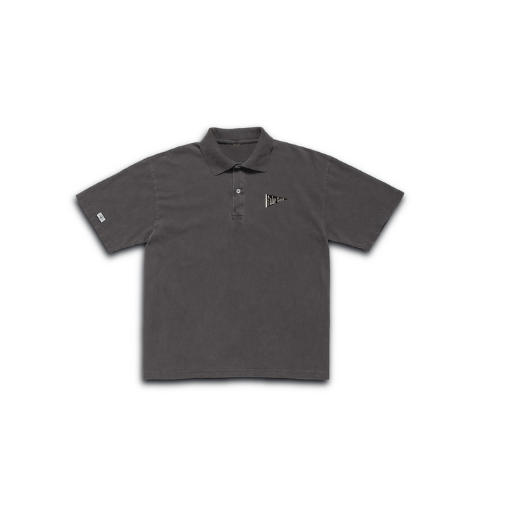 Fade Golf Co. - Vintage Pennant Polo in Washed Black - Kalifornia Jean Bar