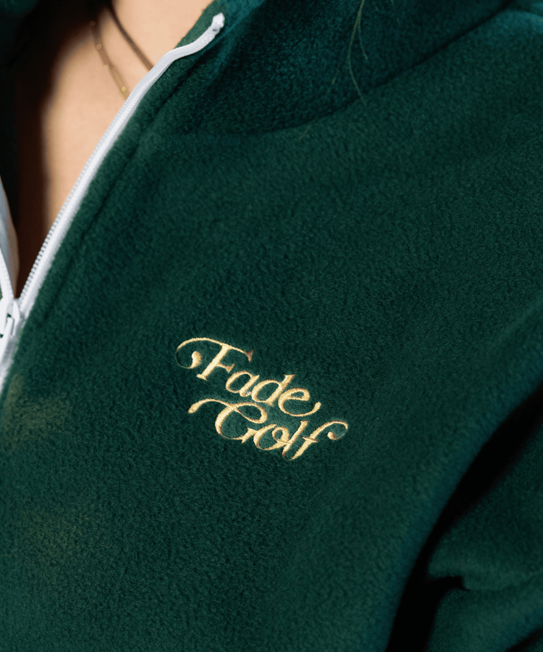 Fade Golf Co. - Women's Cropped Polar Fleece in Forest Green - Kalifornia Jean Bar