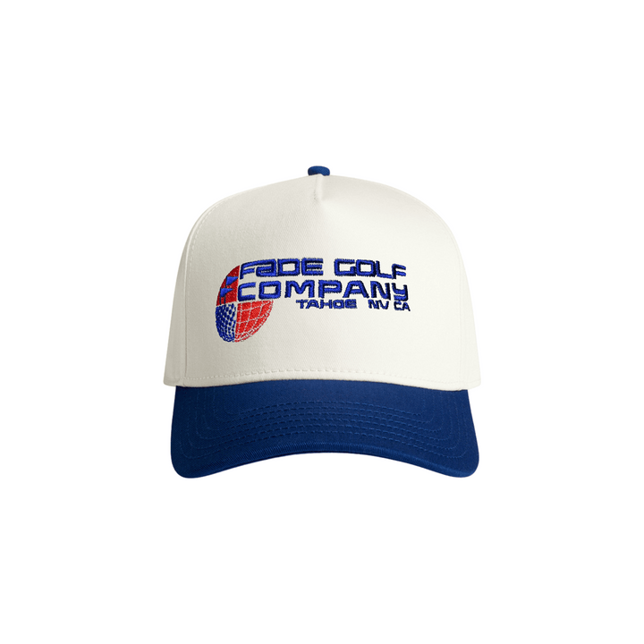 Fade Golf Co. - World Classic Baseball Cap in Royal Blue/Creme - Kalifornia Jean Bar