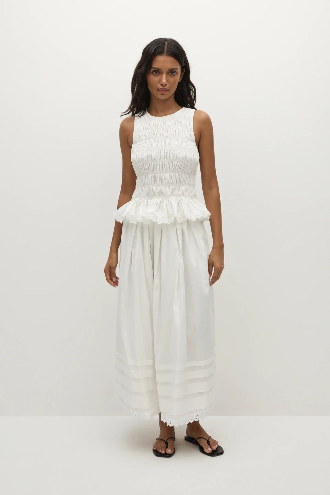 Faithfull - Ruth Skirt in White - Kalifornia Jean Bar