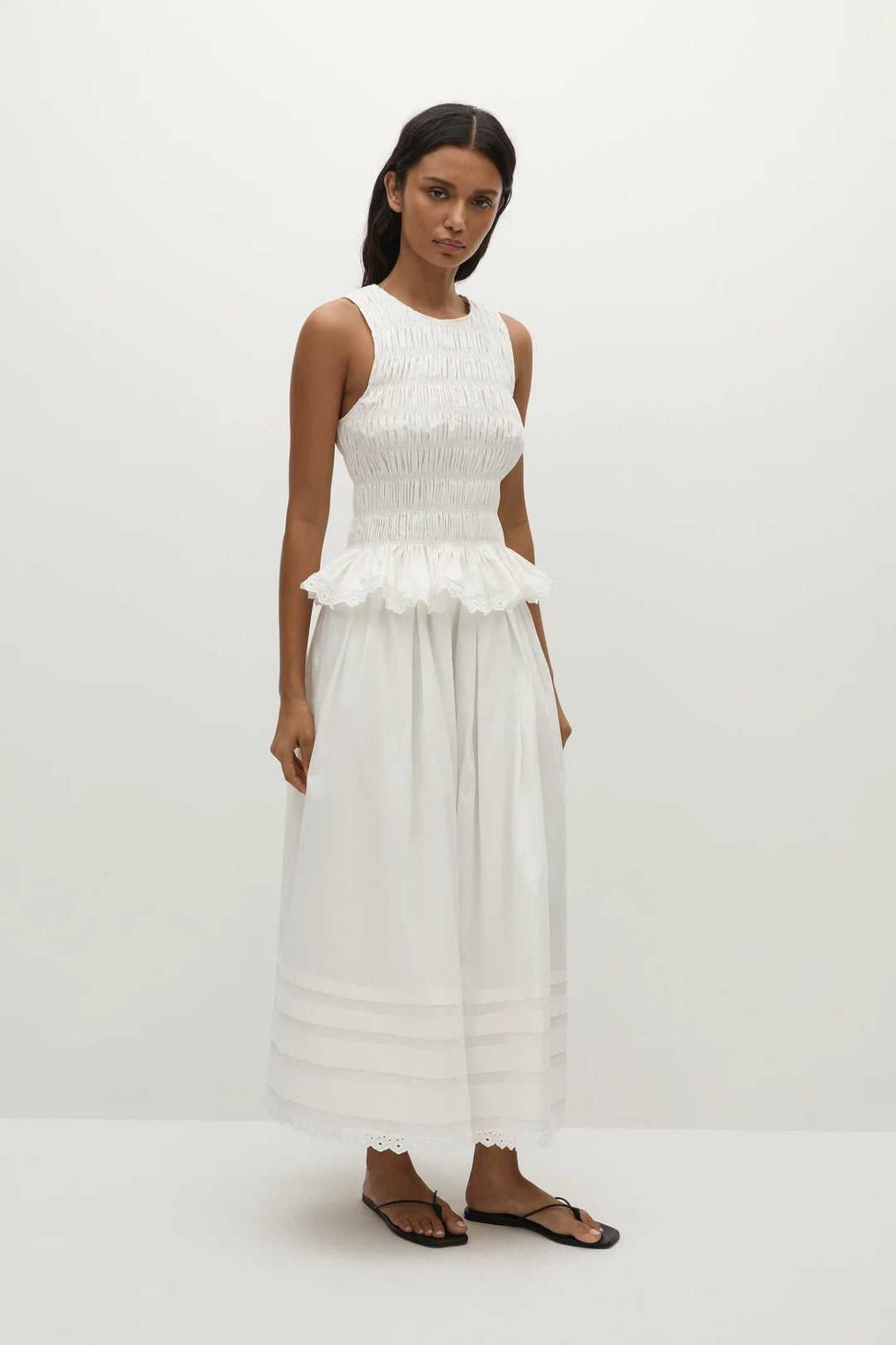 Faithfull - Ruth Skirt in White - Kalifornia Jean Bar