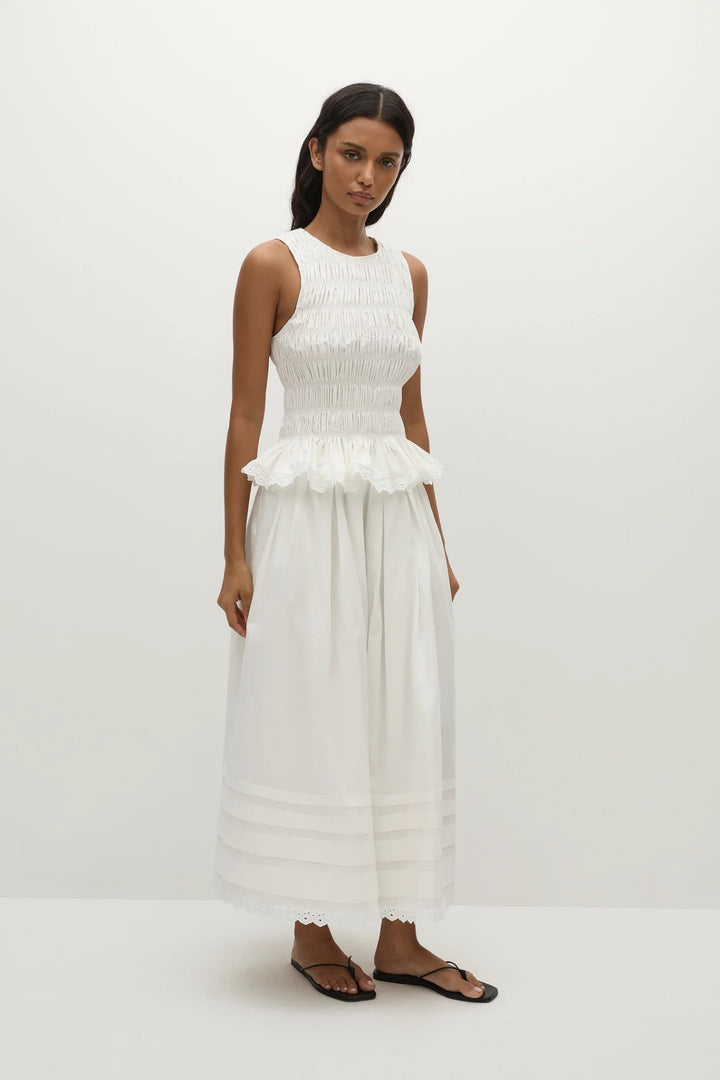 Faithfull - Ruth Skirt in White - Kalifornia Jean Bar