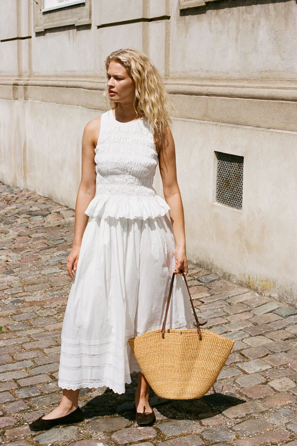 Faithfull - Ruth Skirt in White - Kalifornia Jean Bar