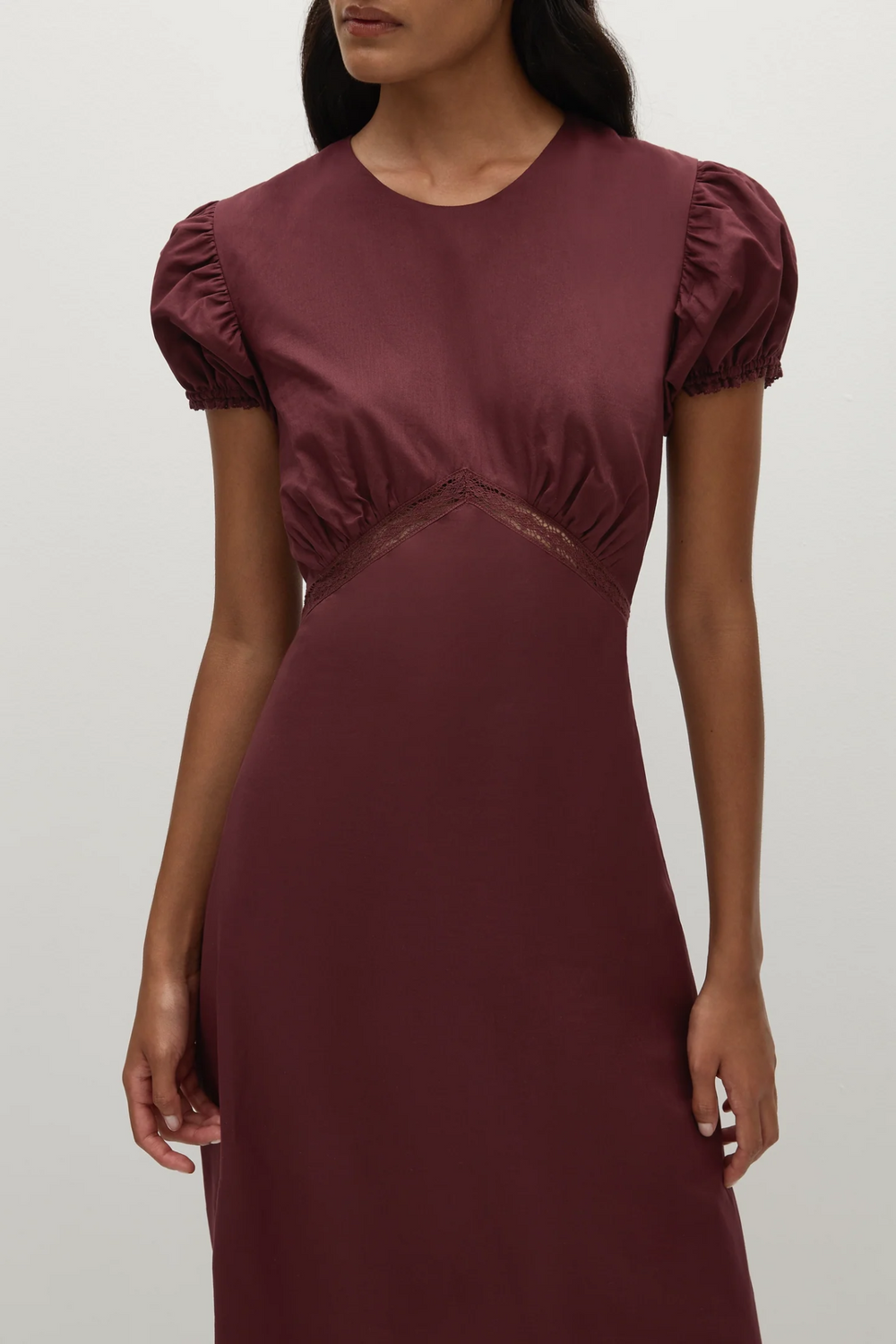 Faithfull The Brand - Bordeaux Dagny Midi Dress - Kalifornia Jean Bar