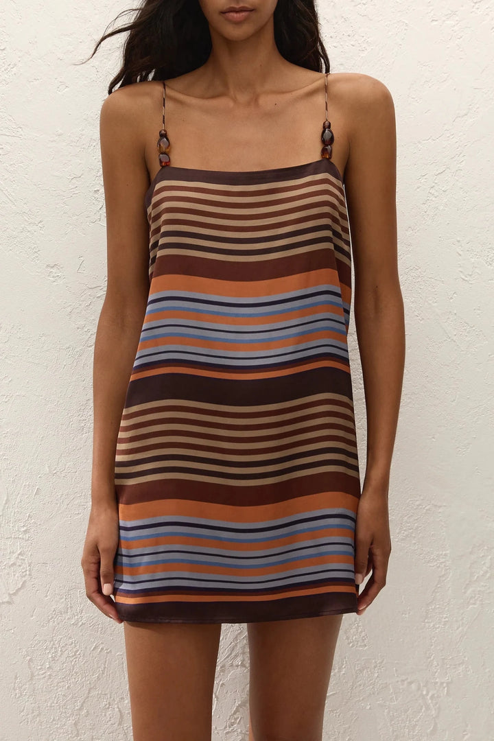 Faithfull the Brand - Estrella Mini Dress Elena Stripe - Kalifornia Jean Bar