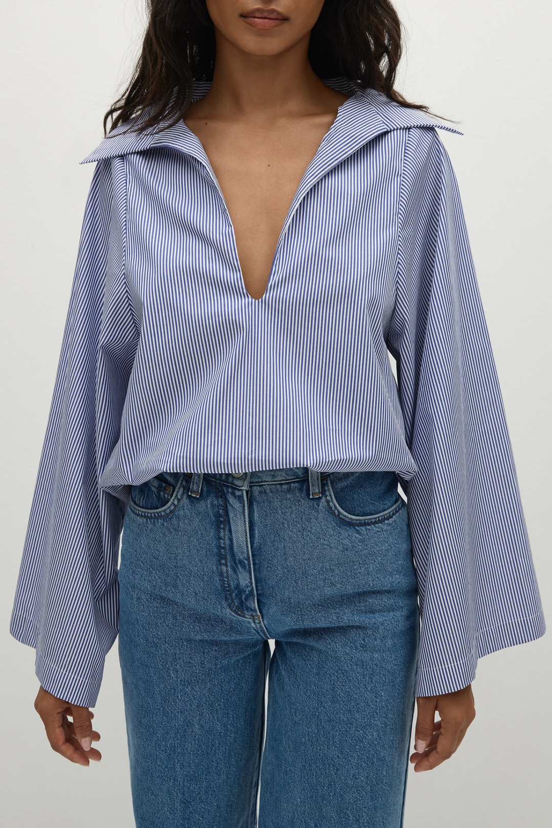 Faithfull The Brand - Helle Stripe Vintage Navy Gaia Top - Kalifornia Jean Bar