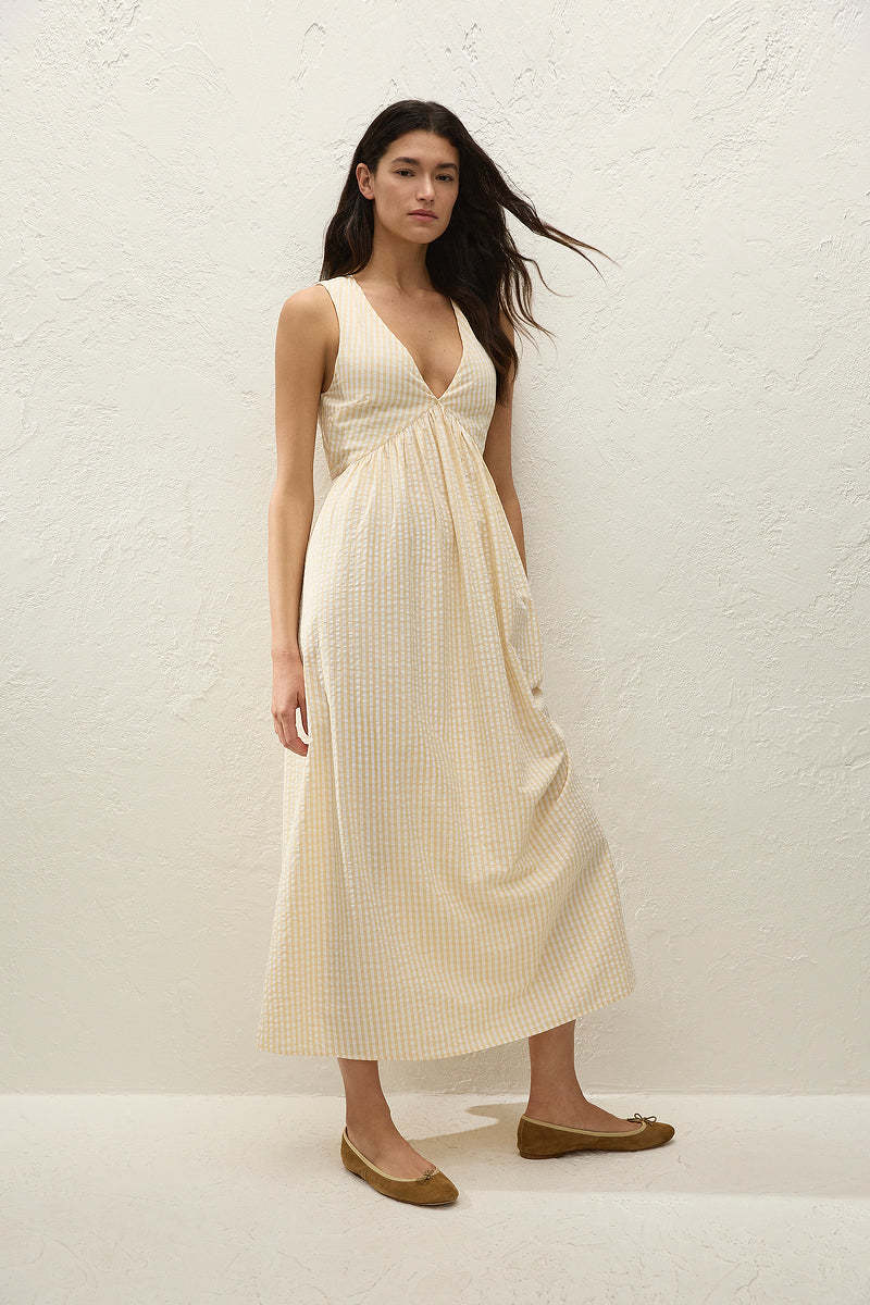 Faithfull the Brand - Lune Dress Buttered Gingham - Kalifornia Jean Bar