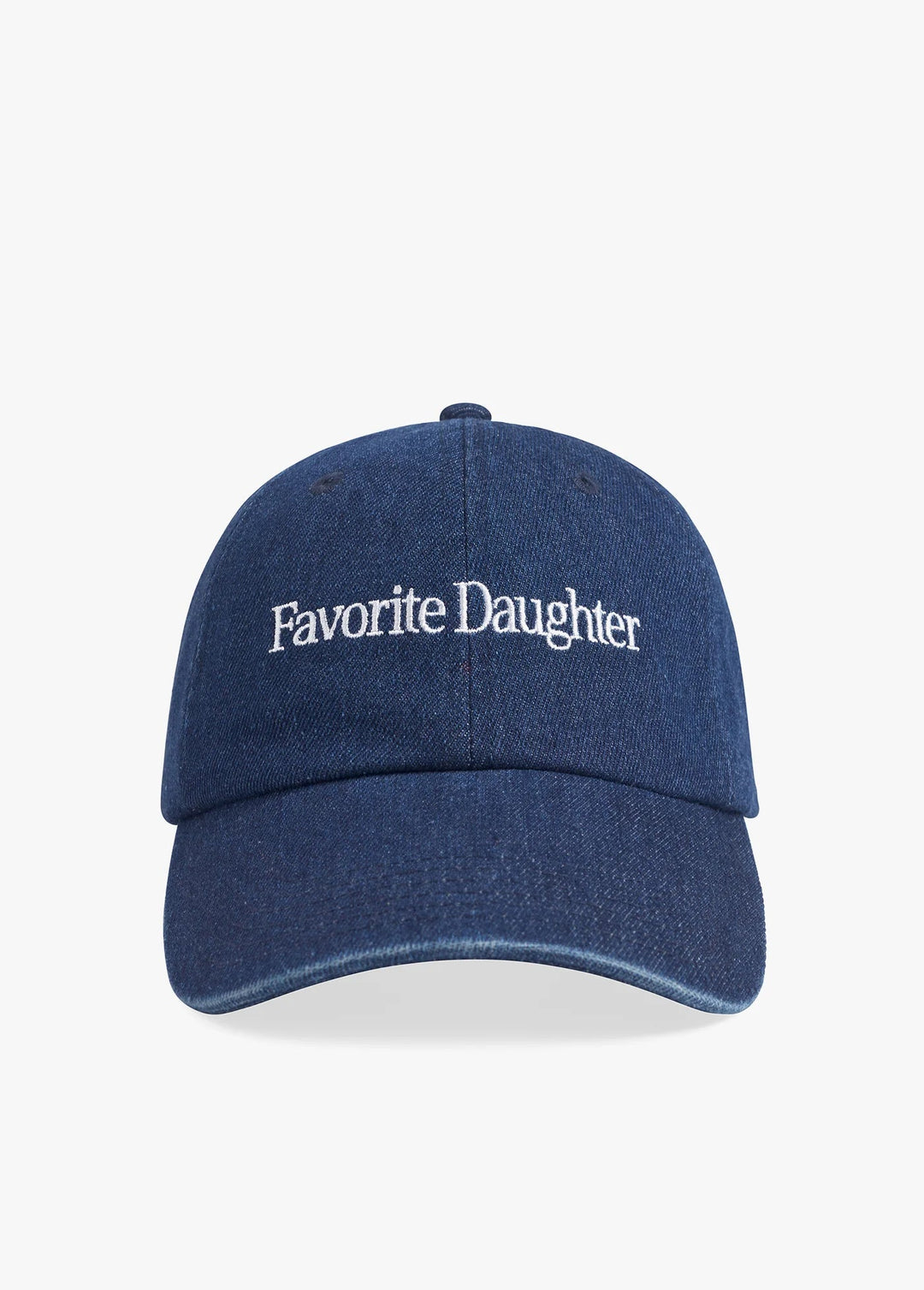 Favorite Daughter - Dark Wash Denim Logo Baseball Cap - Kalifornia Jean Bar