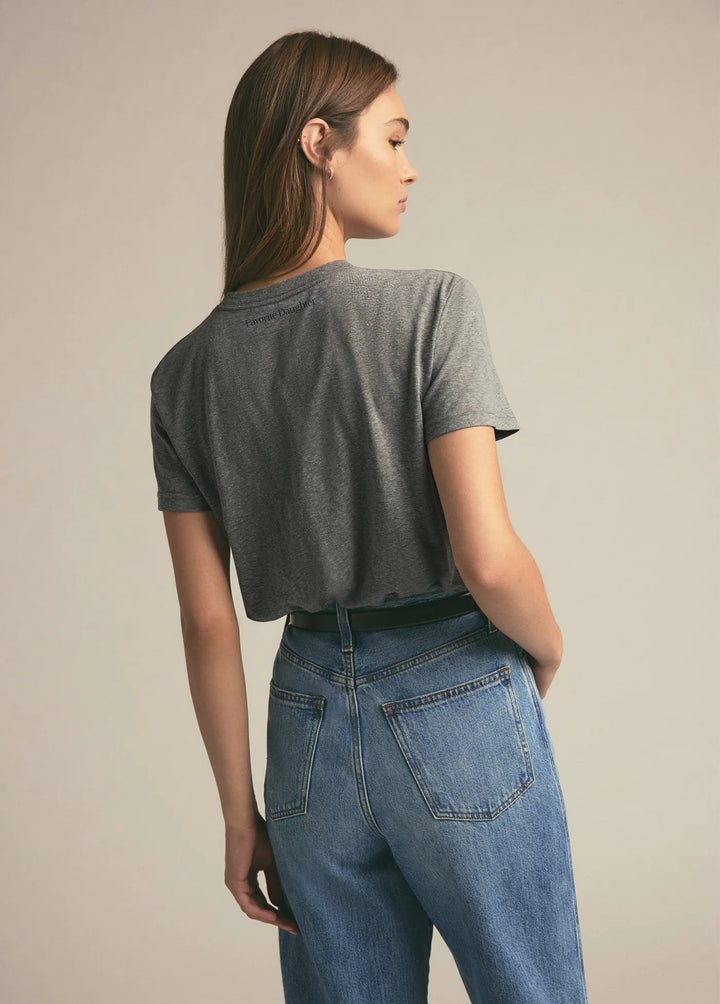 Favorite Daughter - Dog Mom Tee in Heather - Kalifornia Jean Bar