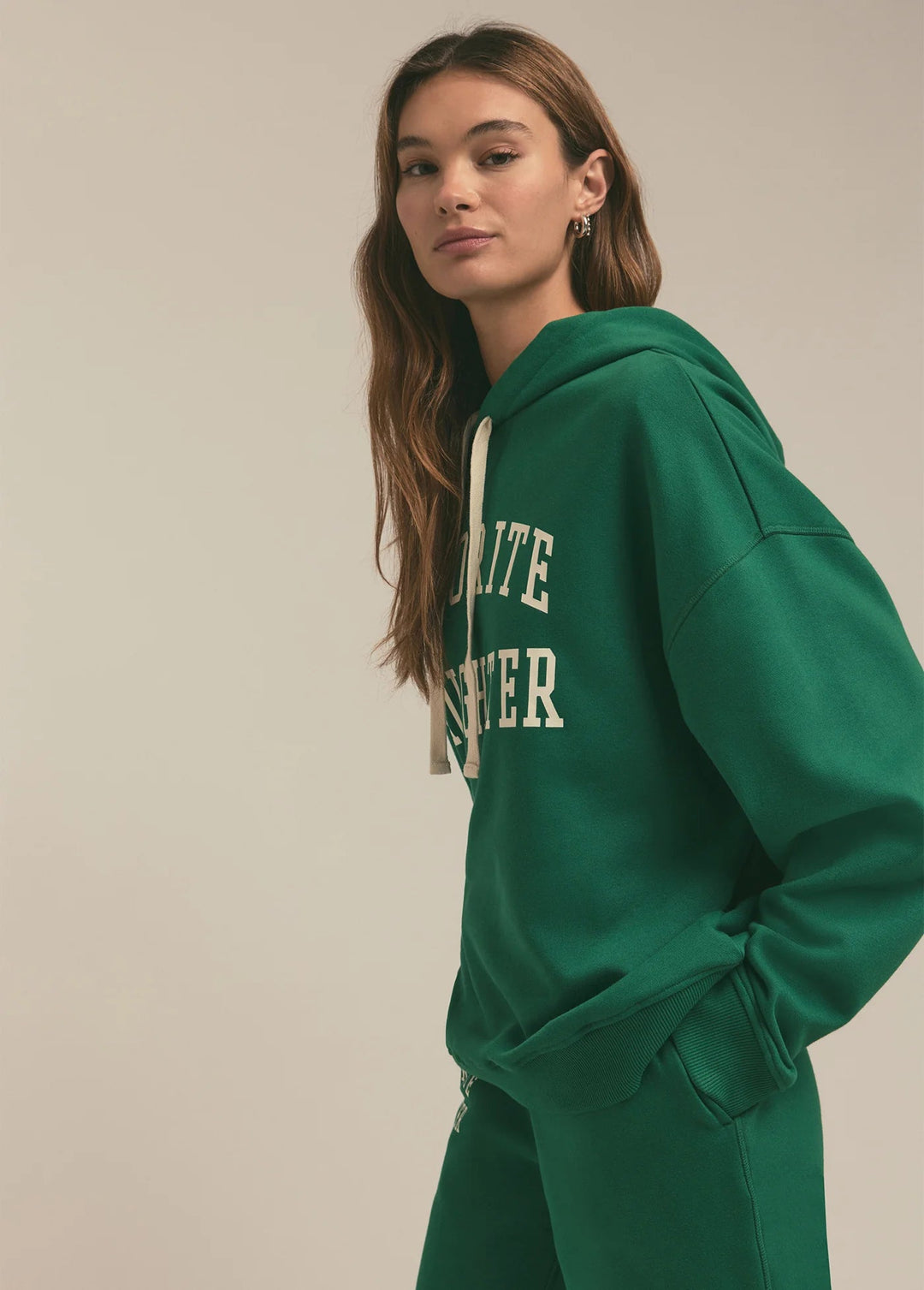 Favorite Daughter - Emerald Logo Hoodie - Kalifornia Jean Bar