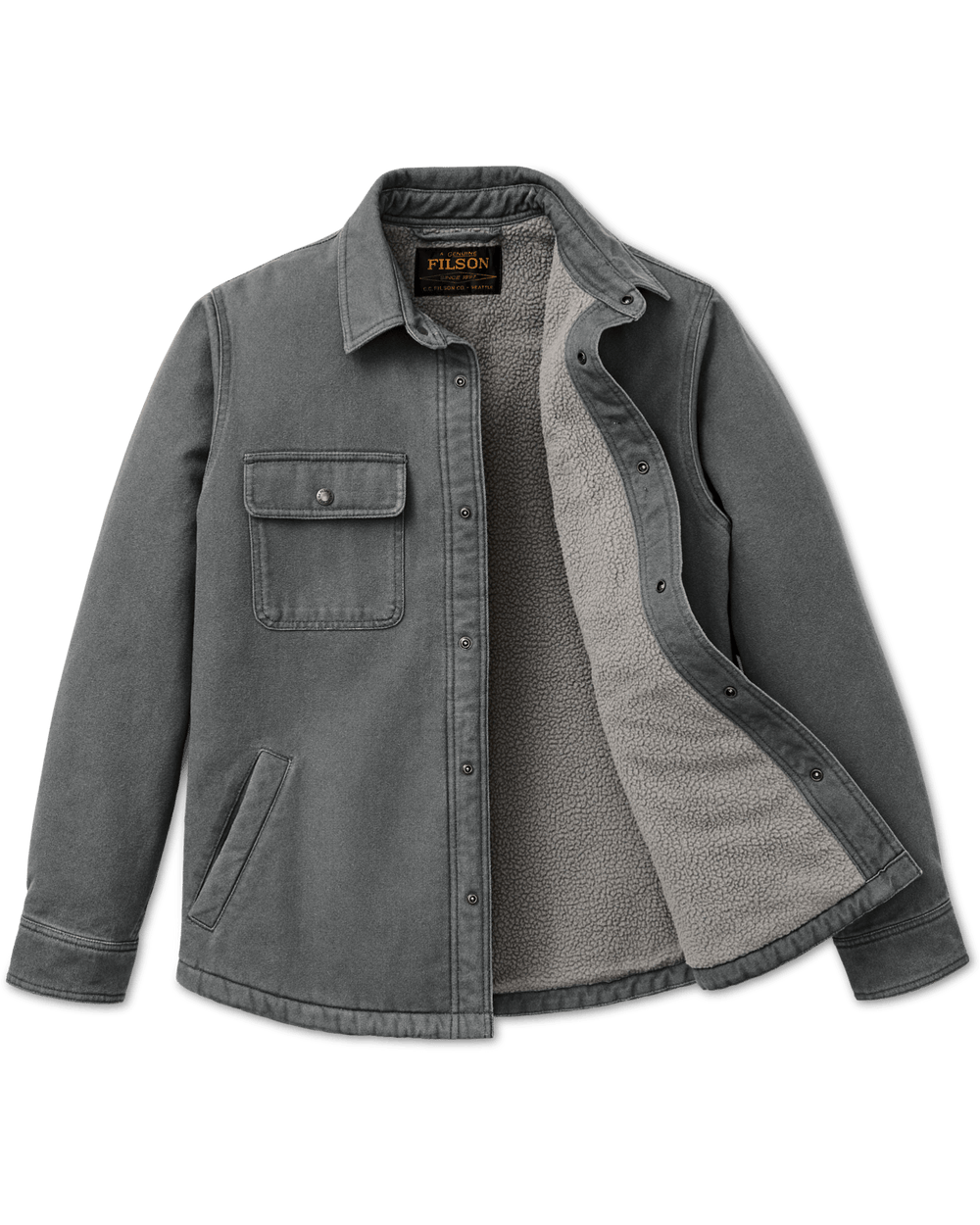 Filson - Fleece Lined Jac-Shirt Rockslide Gray - Kalifornia Jean Bar