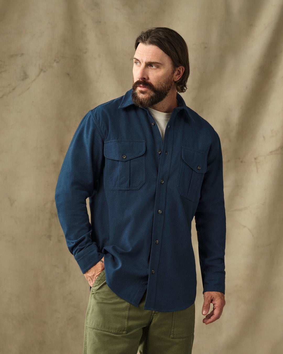 Filson - Moleskin Guide Shirt - Service Blue - Kalifornia Jean Bar