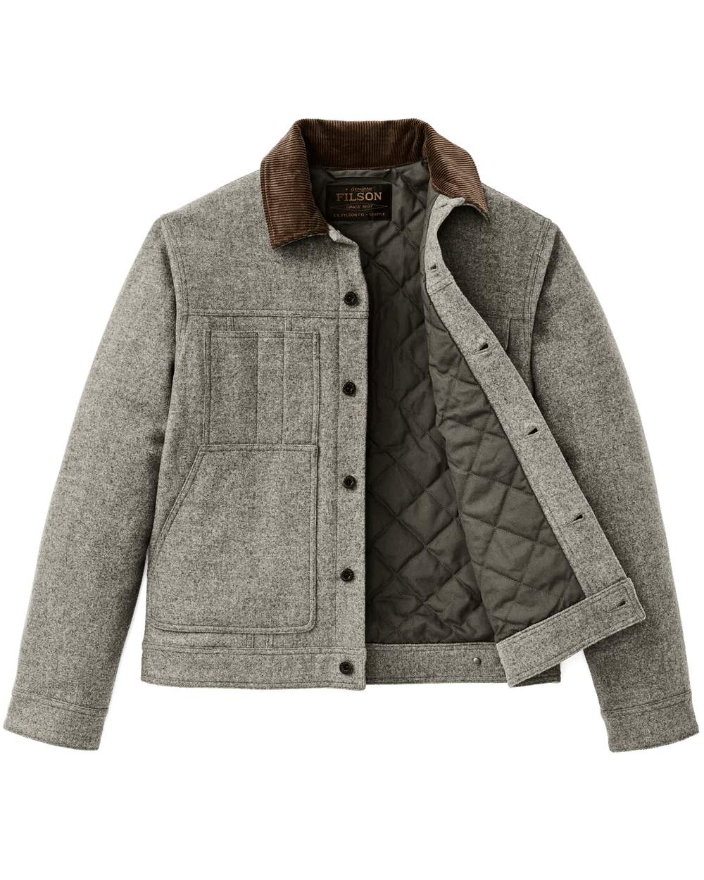 Filson - Spokane Insulated Short Cruiser Vintage Heather Grey - Kalifornia Jean Bar