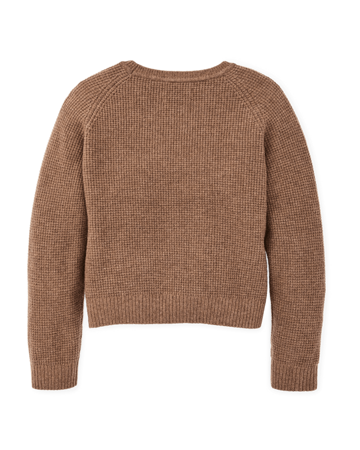 Filson - Women's Waffle Knit Merino Sweater in Brown Heather - Kalifornia Jean Bar