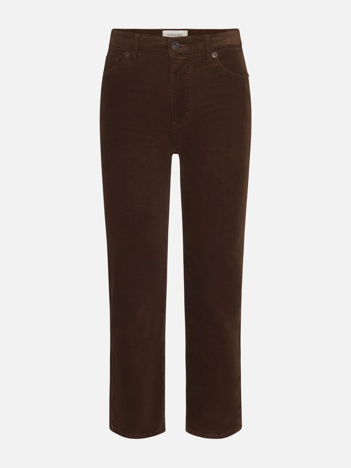 Frame - Bitter Chocolate Le Sleek Straight Corduroy Jean - Kalifornia Jean Bar