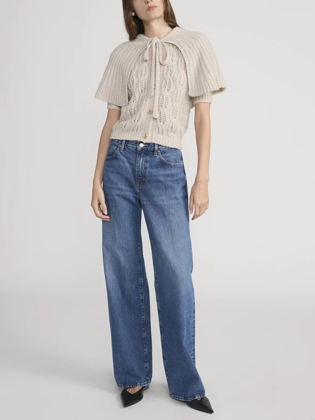 Frame - Cape Cardi in Fawn - Kalifornia Jean Bar