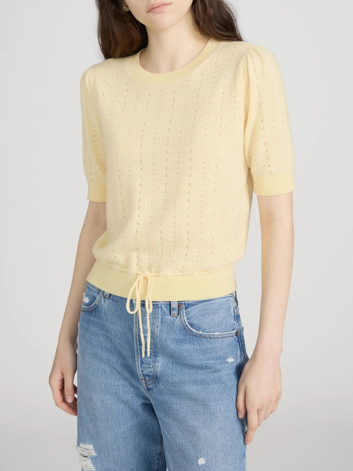 Frame - Cashmere Charm Sweater Canary - Kalifornia Jean Bar