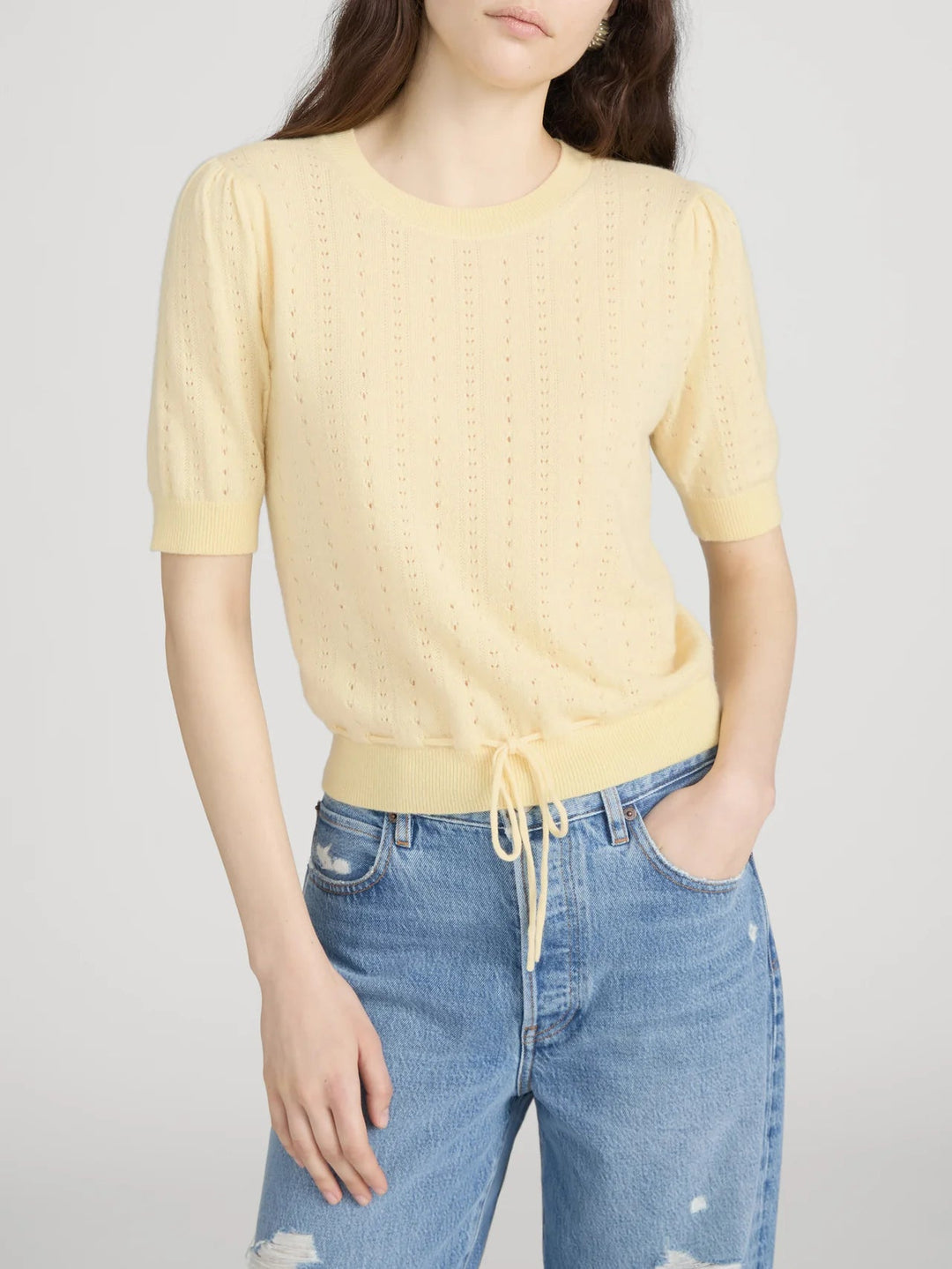 Frame - Cashmere Charm Sweater Canary - Kalifornia Jean Bar