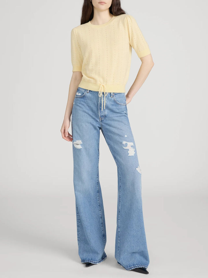 Frame - Cashmere Charm Sweater Canary - Kalifornia Jean Bar