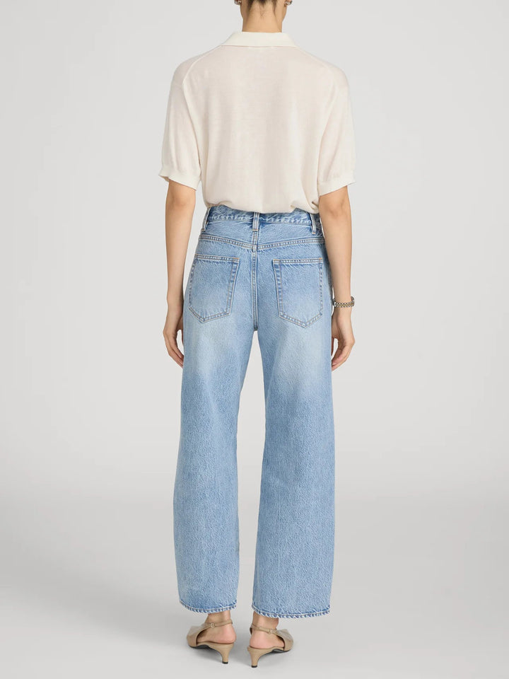 Frame - Crochet Bow Crop Jean in Aura - Kalifornia Jean Bar