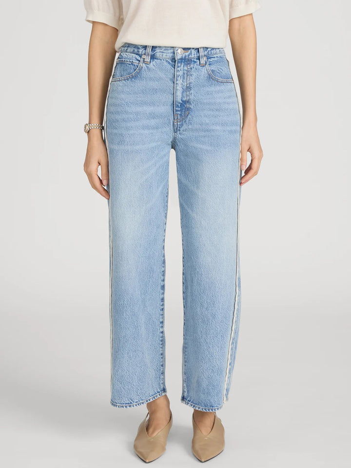 Frame - Crochet Bow Crop Jean in Aura - Kalifornia Jean Bar