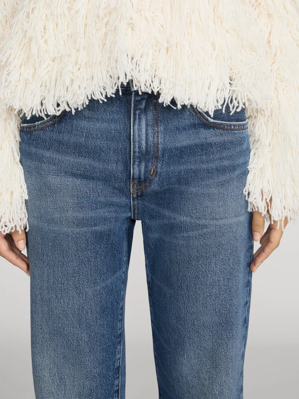 Frame Denim - The Hang Mid-Rise Jean in Lucky - Kalifornia Jean Bar