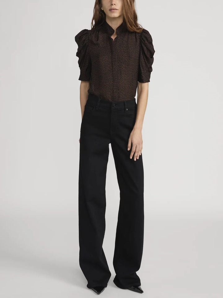 Frame - Leopard Gillian Top - Kalifornia Jean Bar