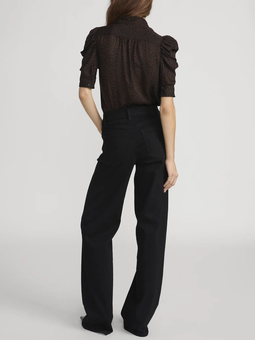 Frame - Leopard Gillian Top - Kalifornia Jean Bar
